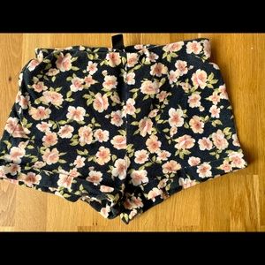 Floral spandex shorts